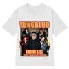 Рэпер Yungblud IDOLS Мировой тур 90-х Винтажная графическая футболка Унисекс Хип-Хоп Короткий рукав Повседневная Хлопок Женская и Мужская Футболка