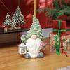 Christmas gnome with lantern, LED, battery-operated, weatherproof, 28x21x42 cm