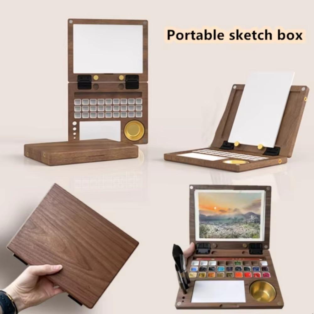 Empty Folding Watercolor Paint Palette Multifunctional Paint Pigment Box  Beginners