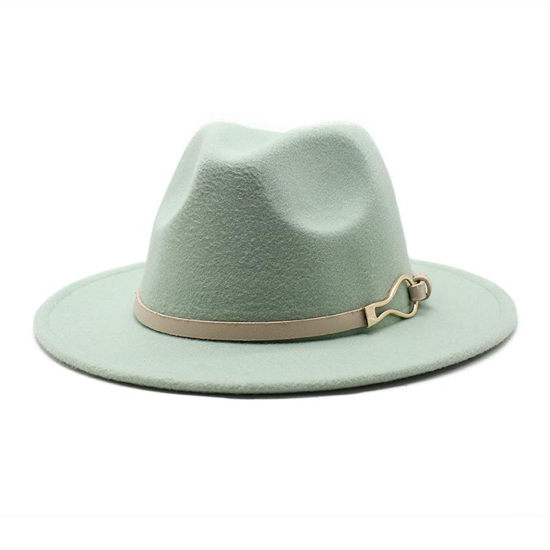 НОВАЯ белая женская шляпа-федора Панама Мужская церковная фетровая джазовая шляпа с широкими полями Торжественное платье Кепка