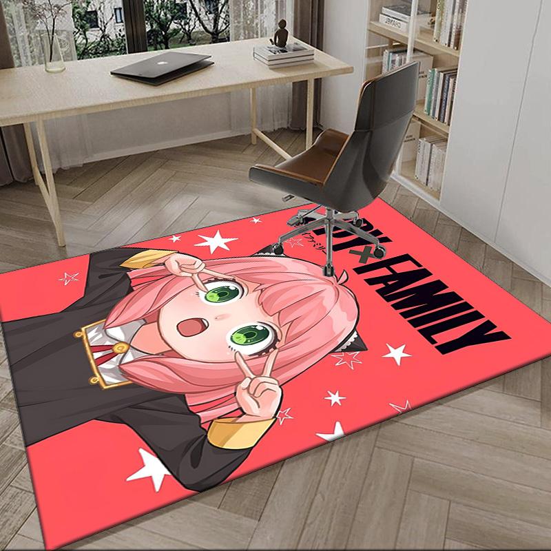 Spy Family Adventure Carpet, Kitchen Rugs, Yoga Mat, Non-Slip Mats, Rug for Bathroom, Living Room bedroom, Camping Rugs Christmas Gift