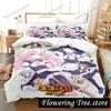 Каваий комплект постельного белья Nekopara Односпальный Полуторный Двуспальный Кинг-сайз Комплект для кровати Взрослый Детский Спальня Комплекты пододеяльников Аниме Parure De Lit Bed