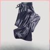 Летние брюки Ice Silk Wide Leg с высокой талией, тонкие повседневные брюки, женские свободные брюки длиной до пола