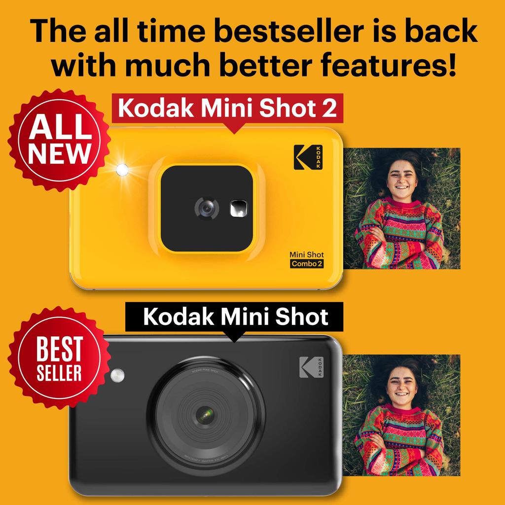 Фотопринтер KODAK Instant Camera C210 Yellow 10 миллионов пикселей Bluetooth-подключение C210YE []