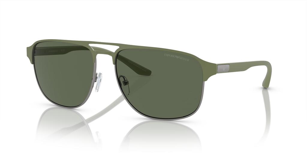 Sunglasses EA2144 MATTE GREEN 60 [Emporio Armani] GUNMETAL/SAGE