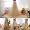 Супер длинные натуральные волнистые светлые парики с челкой, синтетические парики Лолиты для вечеринок, термостойкие для женщин