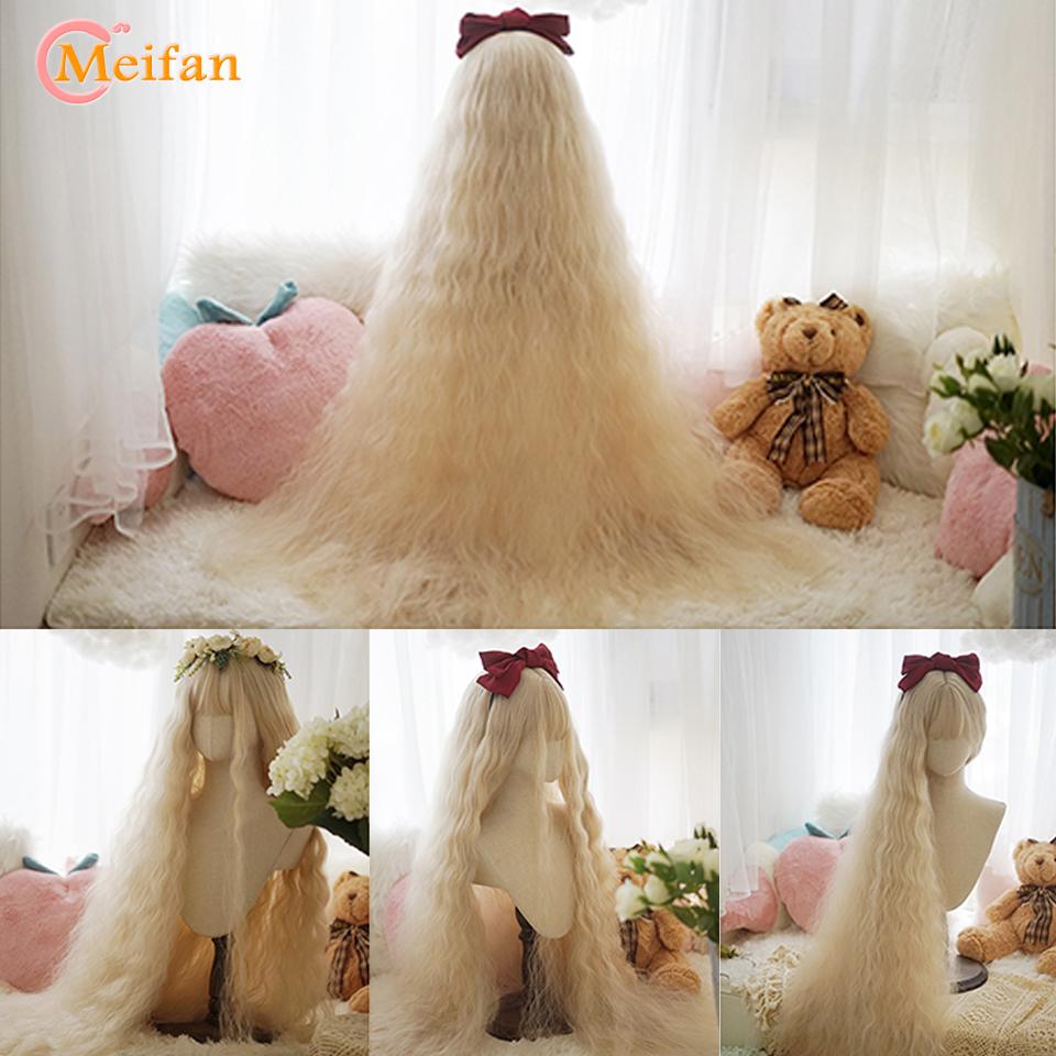 Супер длинные натуральные волнистые светлые парики с челкой, синтетические парики Лолиты для вечеринок, термостойкие для женщин