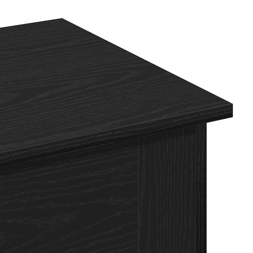 Coffee Table Black Oak Look 40 x 40 x 42 cm Particleboard