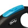 Laisse - Flexi - New Neon M Tape - 5 m - Noir/Bleu - Pour chiens jusqu'à 25 kg