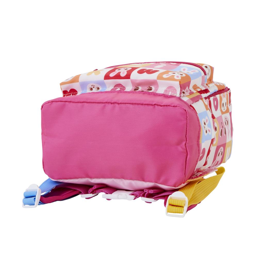 Rucksack Bag Bag Logo Bear Rabbit Boys Girls Kids Baby Children Going To Kindergarten S Pink [MIKI HOUSE] 10-8213-687 (6 Liters)