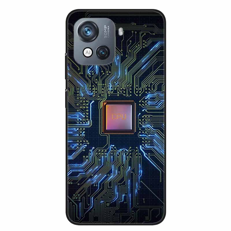 For Blackview Oscal C80 Case C 80 Marble Printing TPU Silicon Soft Phone Covers for Oscal C80 OscalC80 Back Cases Black Shells