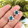 Apatite Handmade Silver Jewelry, 925 Sterling Silver Earring, Handmade Beautiful Gemstone Jewelry, Apatite Earring For Her