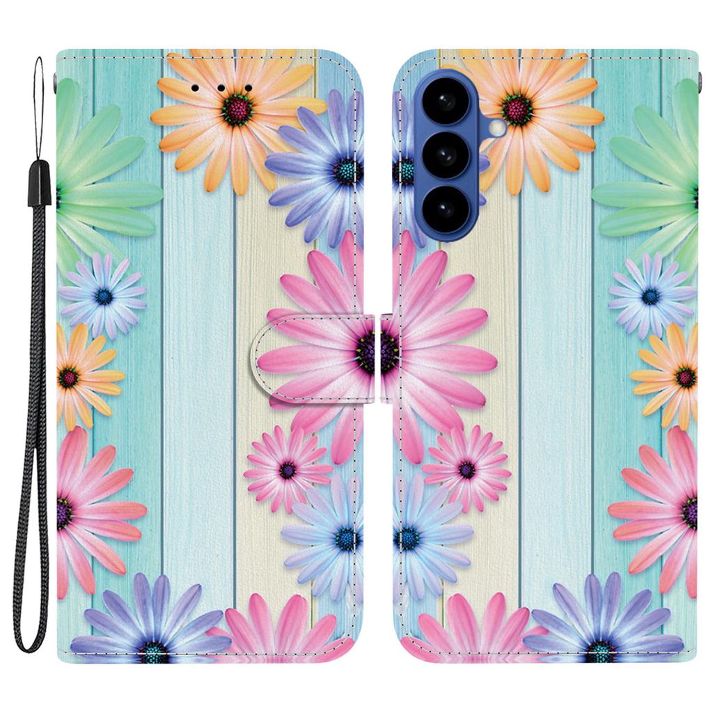For Samsung Galaxy S26+ Case Pattern Printing Leather Flip Wallet Phone Cover with Lanyard