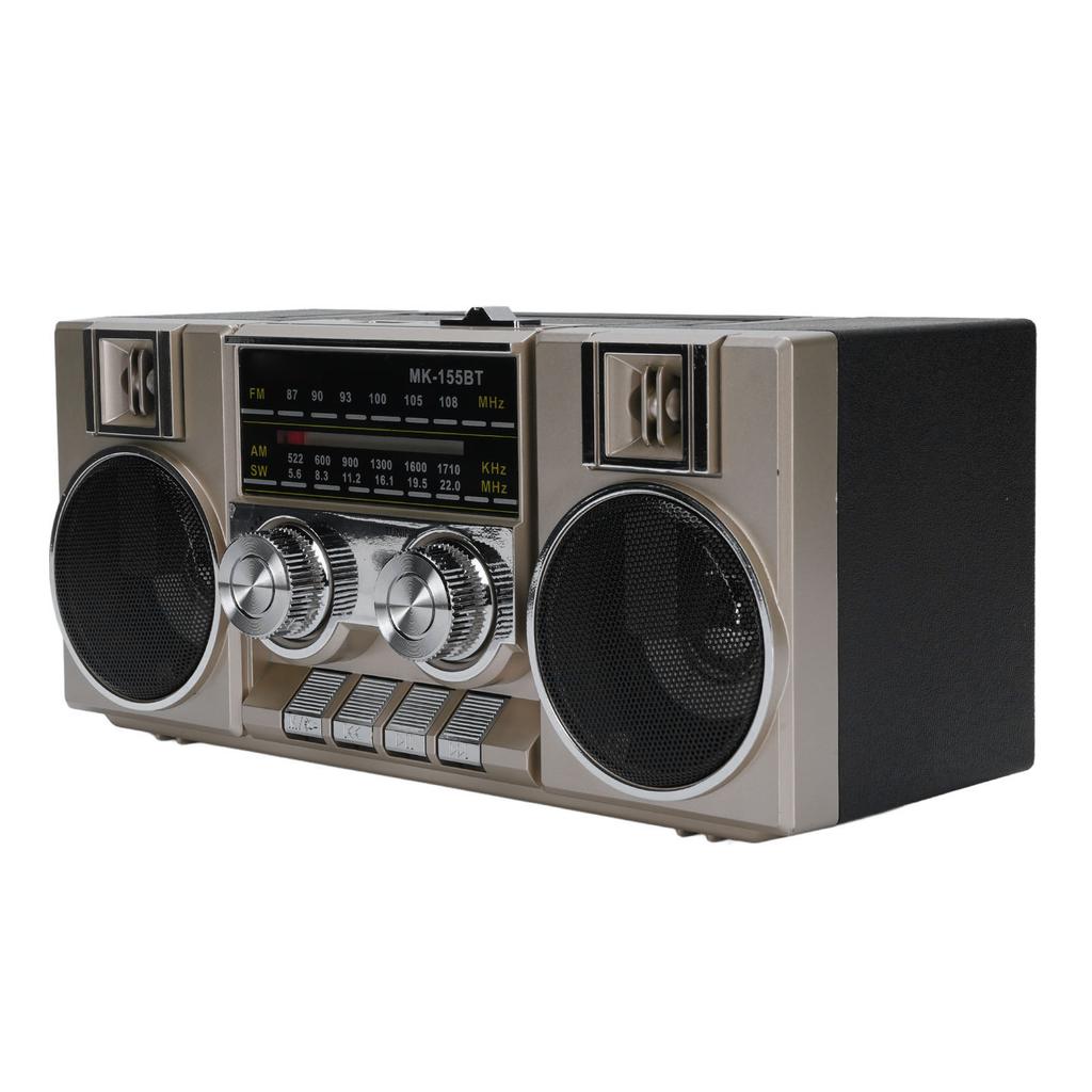 Portable FM AM SW Radio Full Band Clear Sound Quality Radio with RGB Speaker for Garden Bathroom