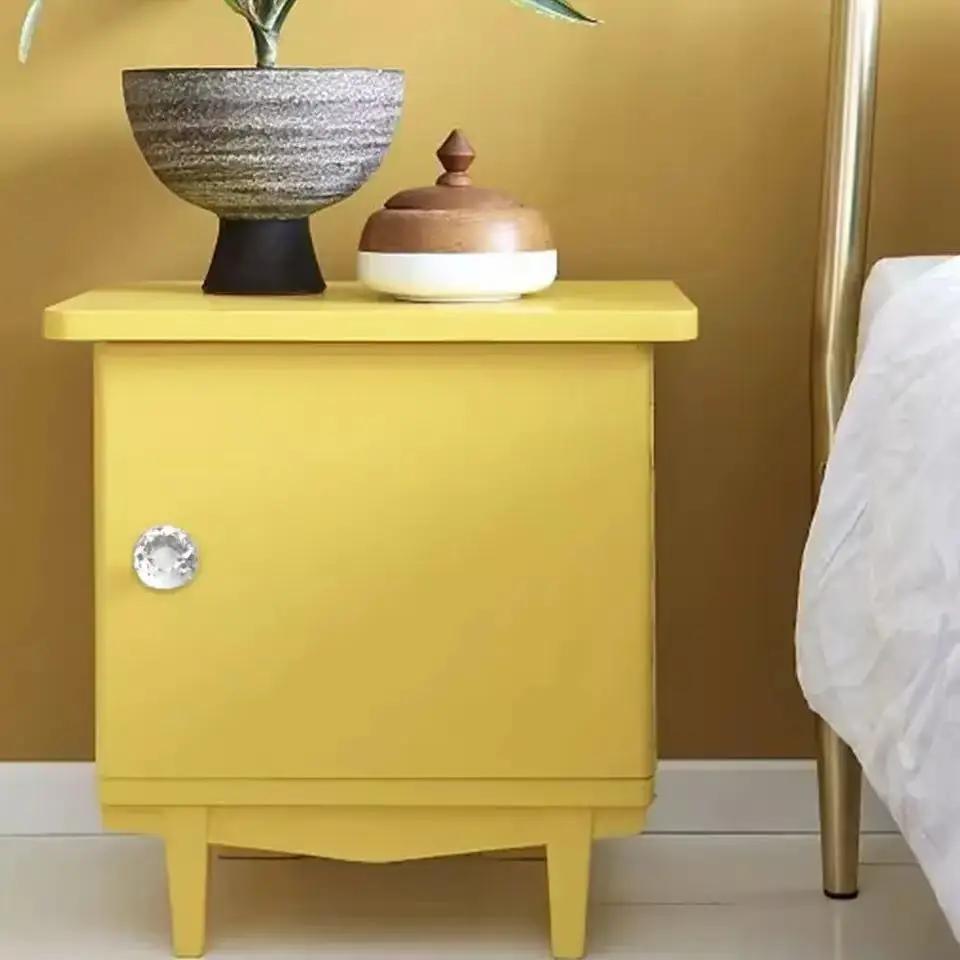 16Pcs Diamond Furniture Door Knobs Crystal Glass Pot Cover Handles Cabinet Pull Decorative for Dresser Cupboard Wardrobe