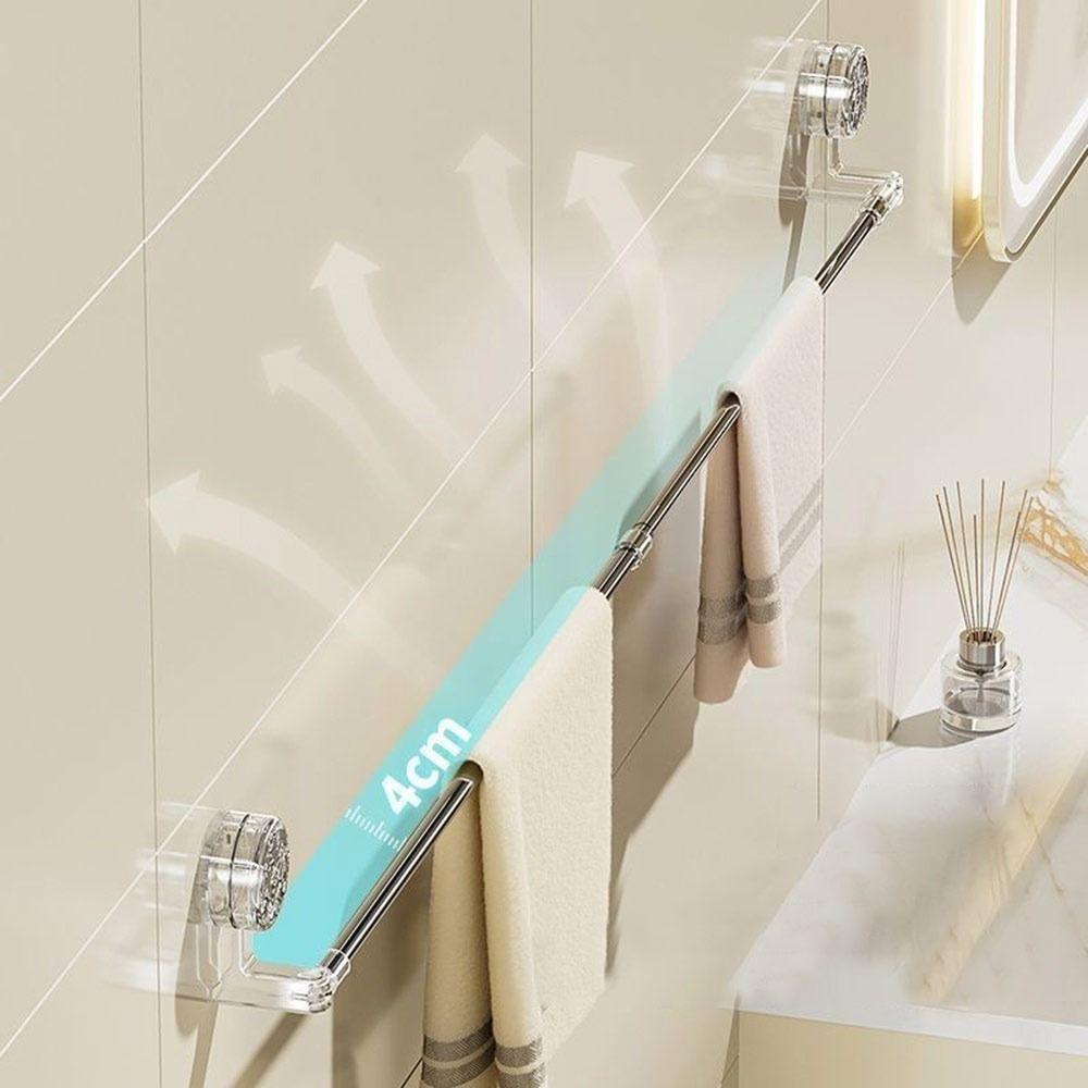 Настенная вешалка для полотенец на присосках, вращающаяся телескопическая штанга для полотенец, держатель для полотенец, подвесная штанга