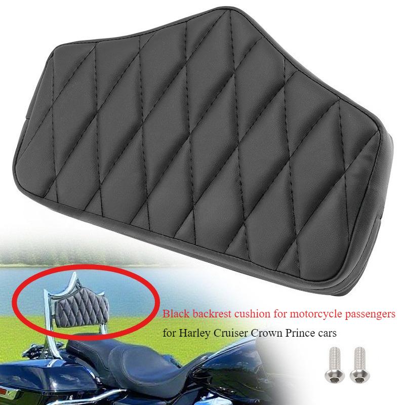 Motorcycle modification universal driver backpack black backrest pad suitable for Harley Cruiser Crown Prince Passenger backrest