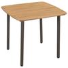 VidaXL Garden Table 80 X 80 X 72 Cm Solid Acacia Wood and Steel