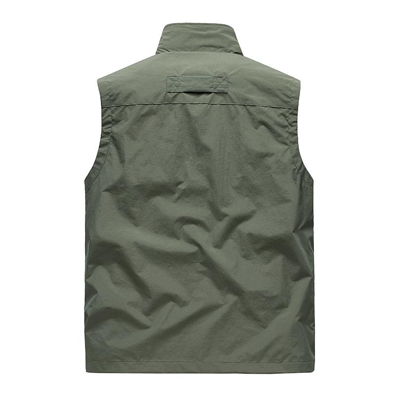 Quick Dry Vest Men's Casual Outdoor Multi-Pocket Vest Jacket