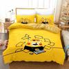3D-принт Kawaii Cartoon Comics Kumamon Комплект постельного белья Double Twin King Пододеяльник Одеяло Наволочка Для мальчиков Девочек Взрослых Спальня