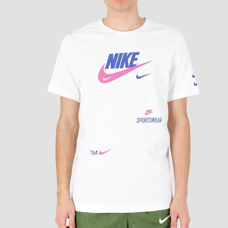 Nike Swoosh Round Neck Short Sleeve White Men's CU0078-100