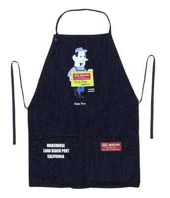 Винтажный фартук Mercury Navy x H63см [Keystone] W47.5