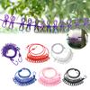 12 Clips Elastic Outdoor Portable Elastic Travel Clothes Hanger Windproof Outdoor Clothesline Laundry Drying Line