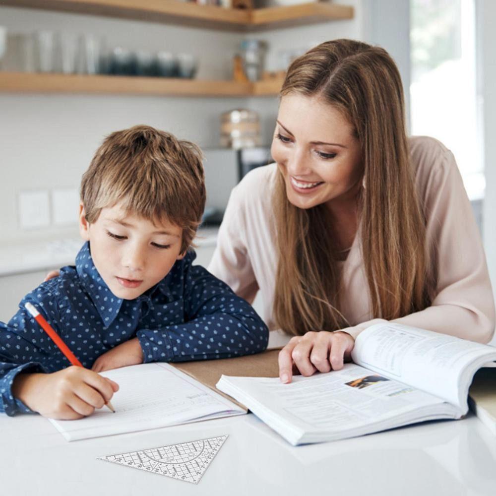 Drafting Tools Triangle Ruler Transparent Scale Ruler Measuring Drawing Tools Students Gift