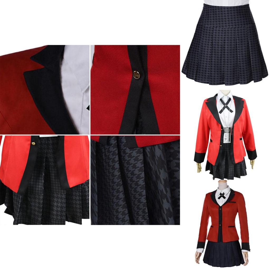 Привлекательный костюм-костюм Jabami Yumeko из Kakegurui. Доступен в размерах от S до 2XL для женщин.