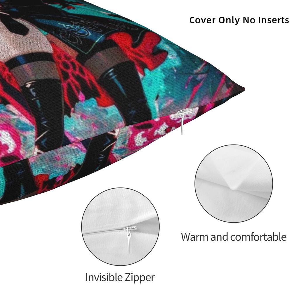 Pillow Case Nier Automatas Soft Pillow Cover For Couch Sofa Bedroom Cute Funny Pillowcases