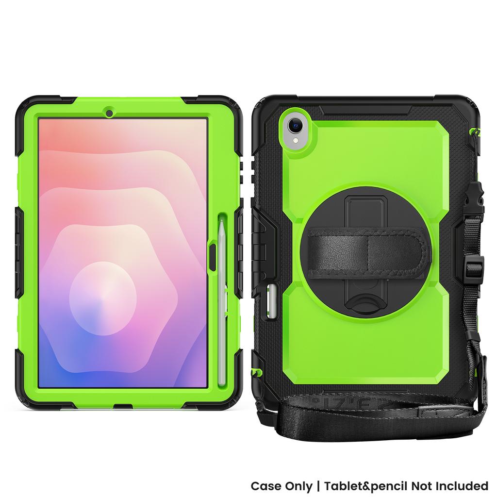 Hybrid Armor Stand Case for Samsung Galaxy Tab S11 2025 11.0 Inch SM-X730 SM-X736 SM-X736B with Screen Protector Rotating Cover