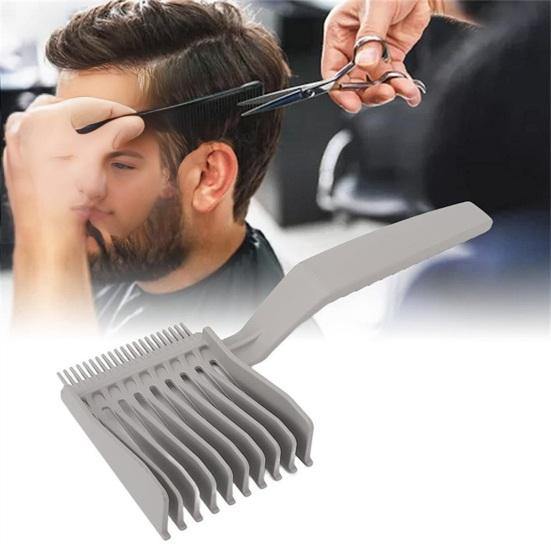 2Pcs Barber Fade Comb Anti-static Men Curved Blending Flat Top Hair Clipper Guide Haircut Comb Home Salon Professional Hairdresser Styling Comb