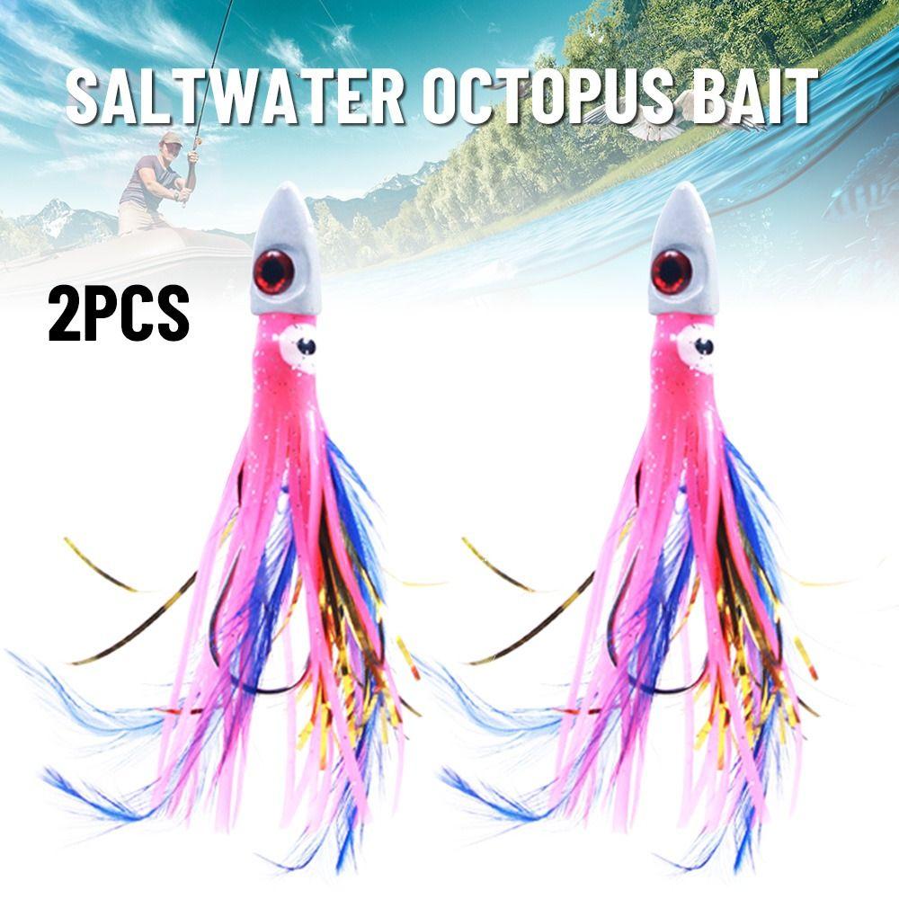3cm 17g Artificial Soft Silicone Fishing Tackle Saltwater Octopus Bait Squid Skirt Lure long tail
