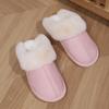 Домашние теплые тапочки, утолщенные осенние и зимние домашние тапочки с полузакрытым каблуком, домашние теплые тапочки