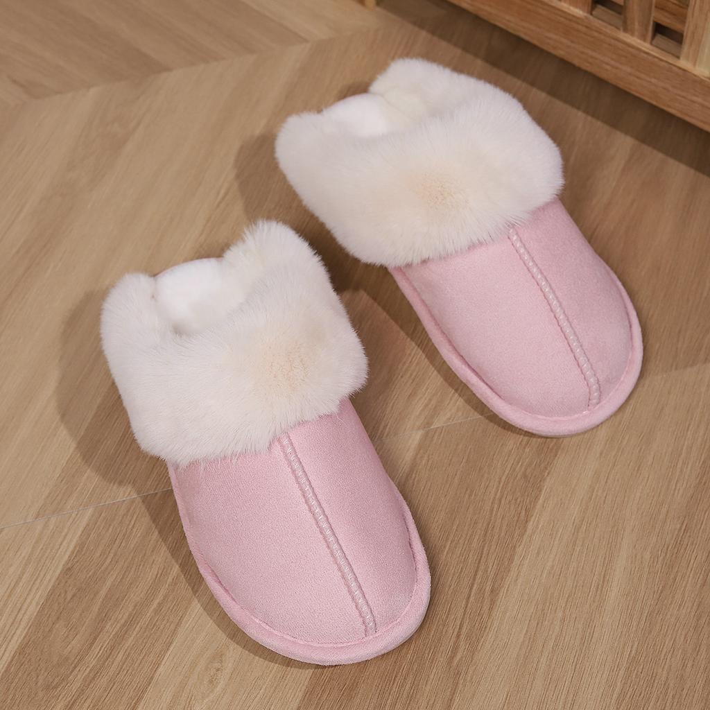 Домашние теплые тапочки, утолщенные осенние и зимние домашние тапочки с полузакрытым каблуком, домашние теплые тапочки
