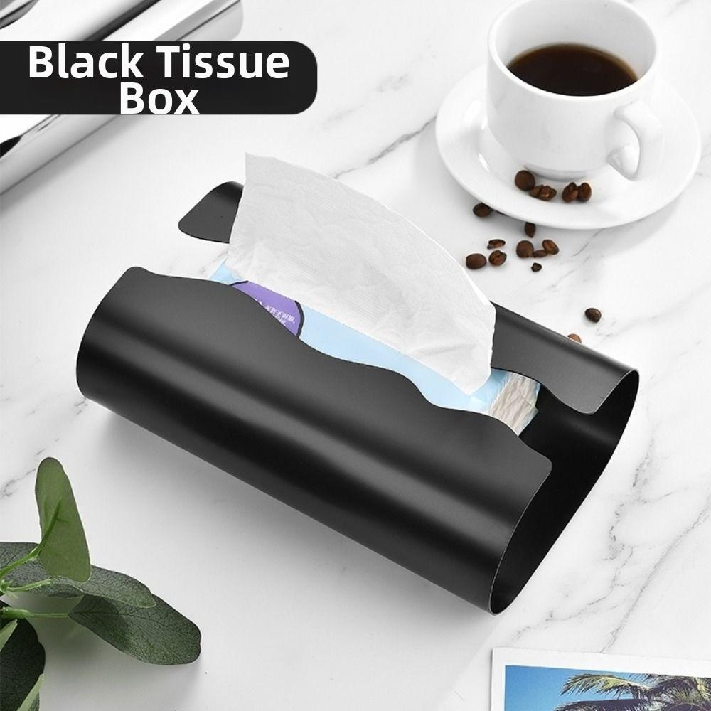 Nordic Style Stainless Steel Tissue Box Minimalist Paper Towel Case Paper Dispenser Coffee Table