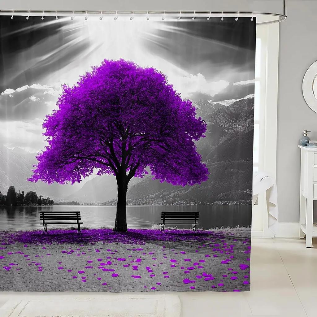 Мультяшный Кот Детские Занавески для Душа,Японская Занавеска для Ванной Укиё-э с Океанской Волной, Абстрактная Полосатая Домашняя Декорация, Морской Синий Ретр