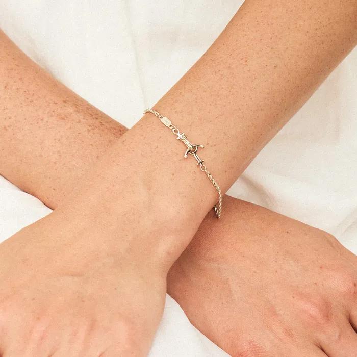 [14K]_anchor bracelet.