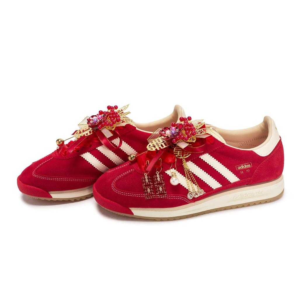adidas Оригиналы SL72 RS Низкие Беговые Кроссовки Унисекс Красный Золотой JQ9823(Команда80-)