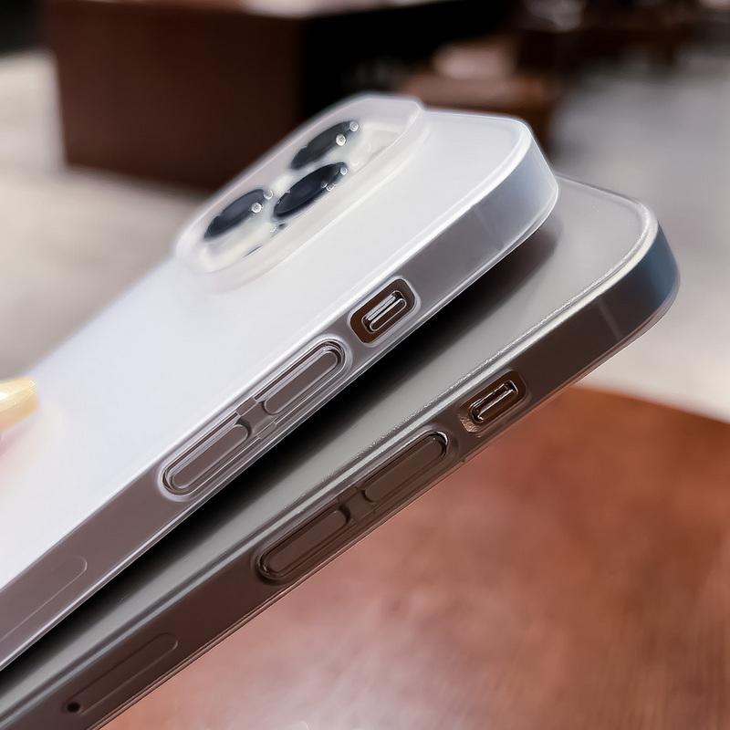 Ультратонкий матовый прозрачный чехол с эффектом кожи для iPhone 17 16 15 14 13 12 Pro Max air Роскошный противоударный матовый чехол для телефона из ПК