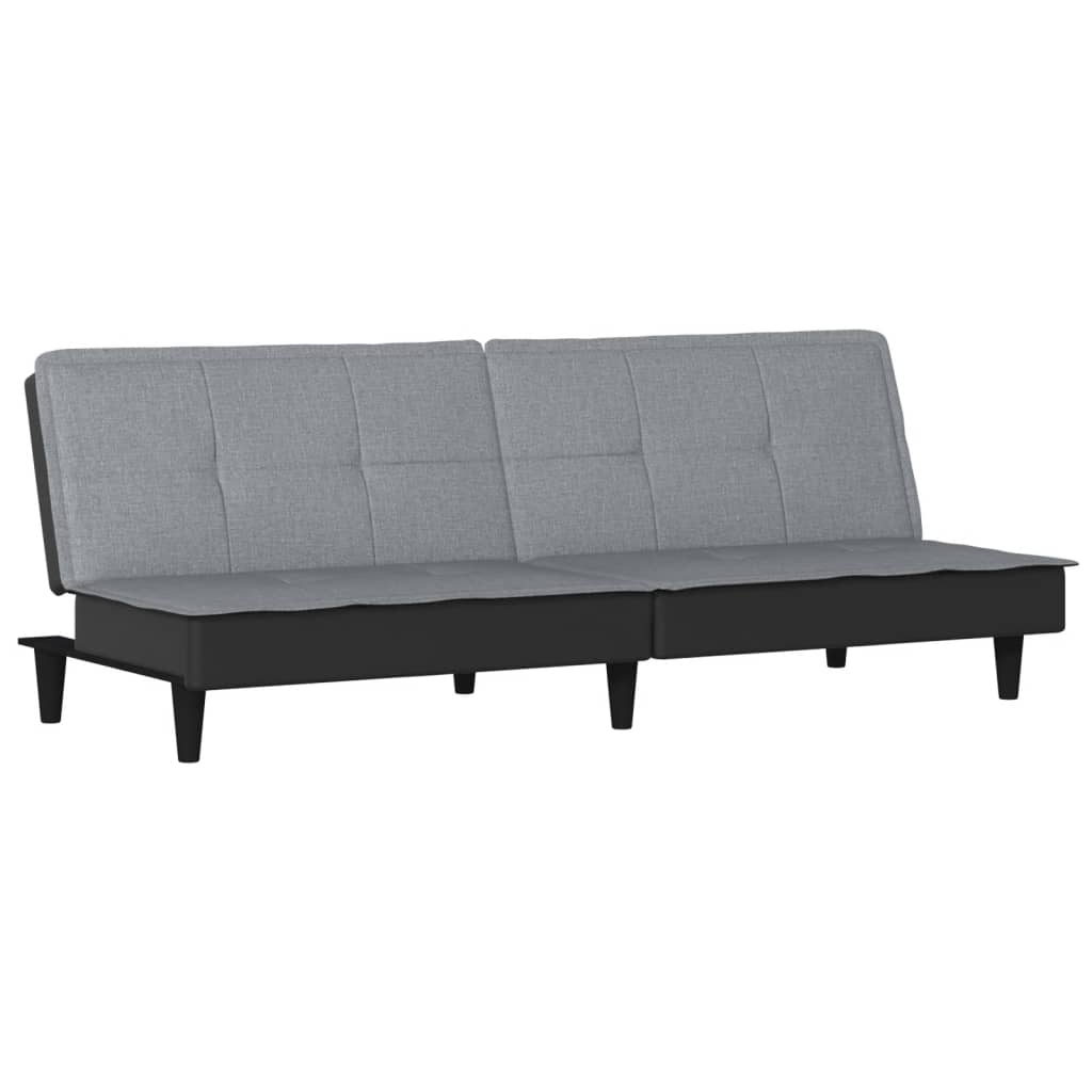 Sofa Bed Light Grey Fabric