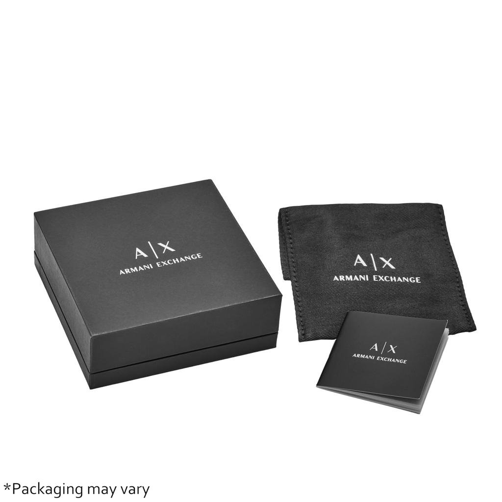 A|X Armani Exchange Серебряный Браслет-Цепочка для Мужчин, Один Размер, Нержавеющая Сталь, Без Камней