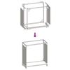 Firewood Rack Olive Green 60 x 28 x 65 cm Cold Rolled Steel