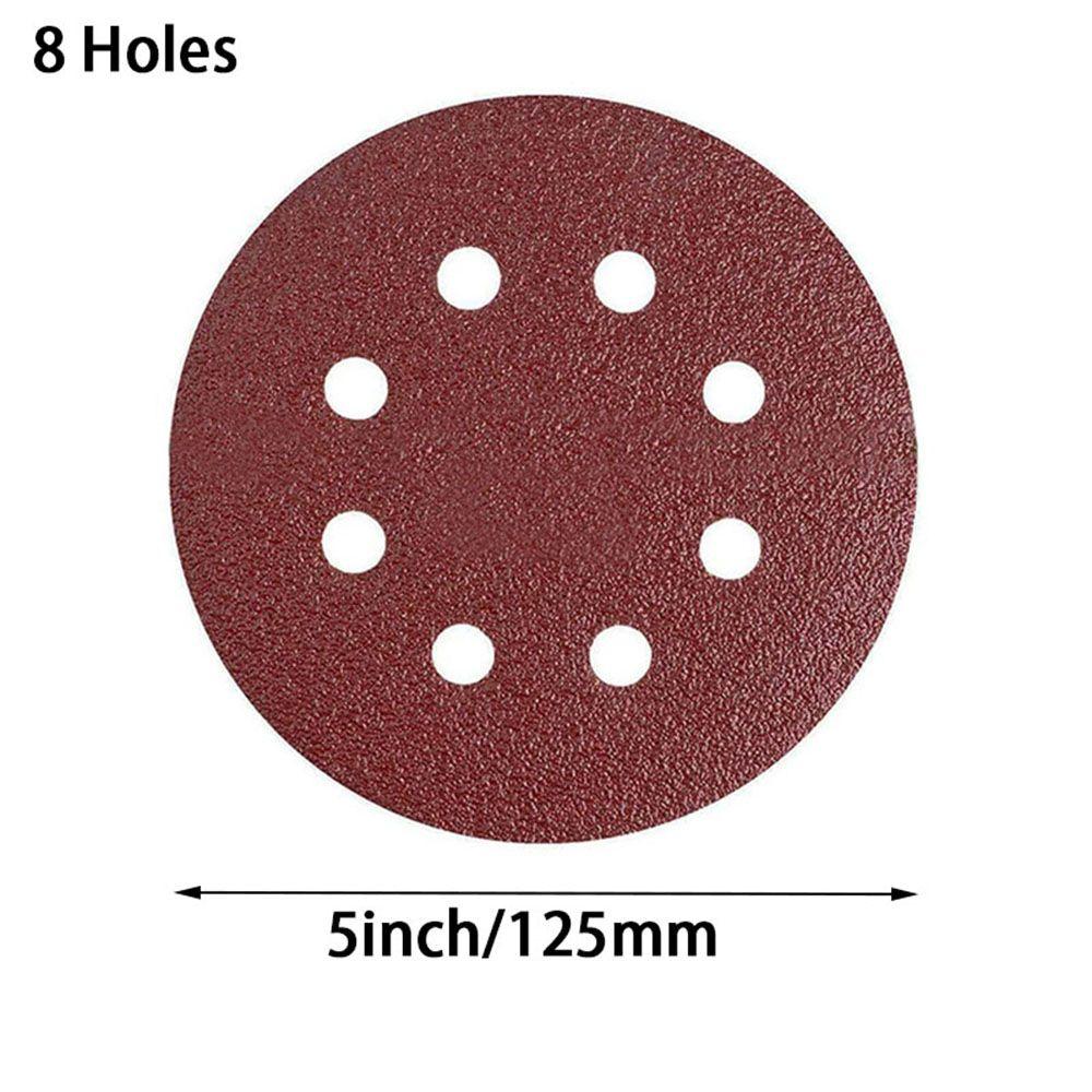 Perforated Replacement Sanding Discs Polished Red Sandpaper Self Adhesive Oxide Dry Sandpaper