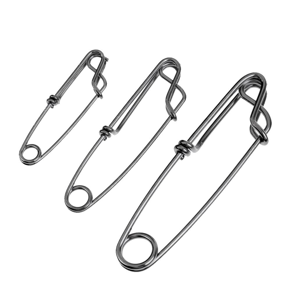 0Pcs Tuna Clip Stainless Steel 60mm / 80mm 100mm