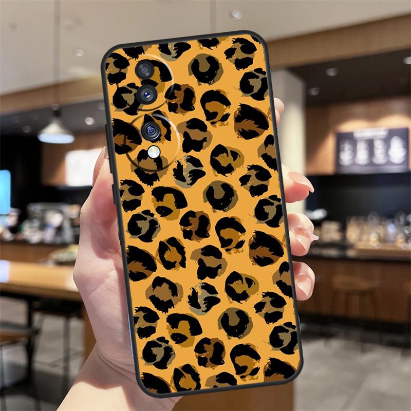 Роскошный Чехол с Леопардовым Принтом для Honor Magic 7 5 6 8 Lite Honor 400 200 Pro 50 70 90 X8c X9a X9b X9c X9d Win RT Чехол