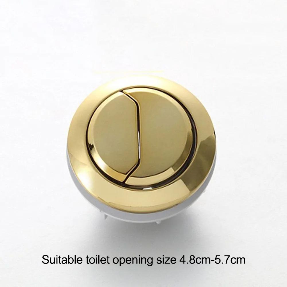 Easy Install Toilet Flush Modern Design Gold Toilet Flush Button Modern Bathroom Accessory Consistent Flush Performance