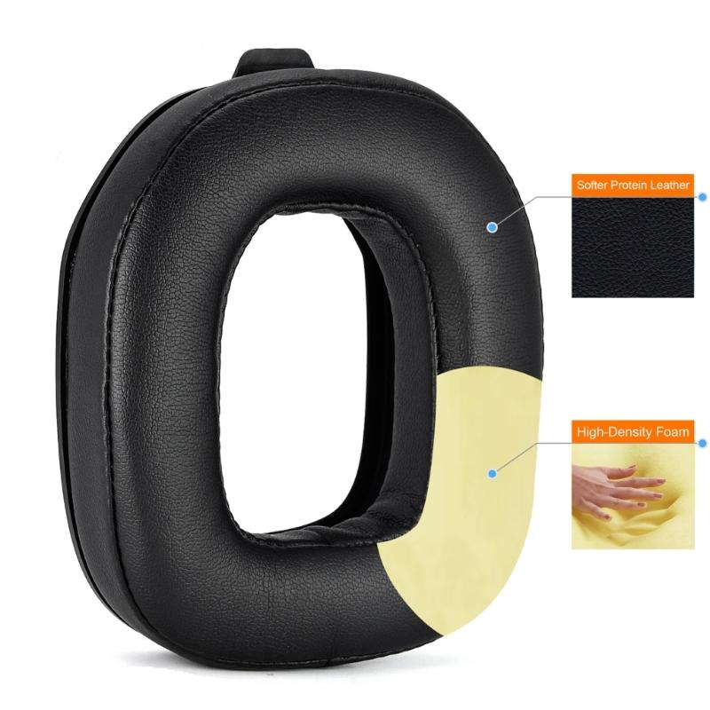 2xDurable Protein Ear Pads for Astro A40TR Headphone Sleeves Earmuff Easily Replaced Ear Pads Sleeves Cover Headband