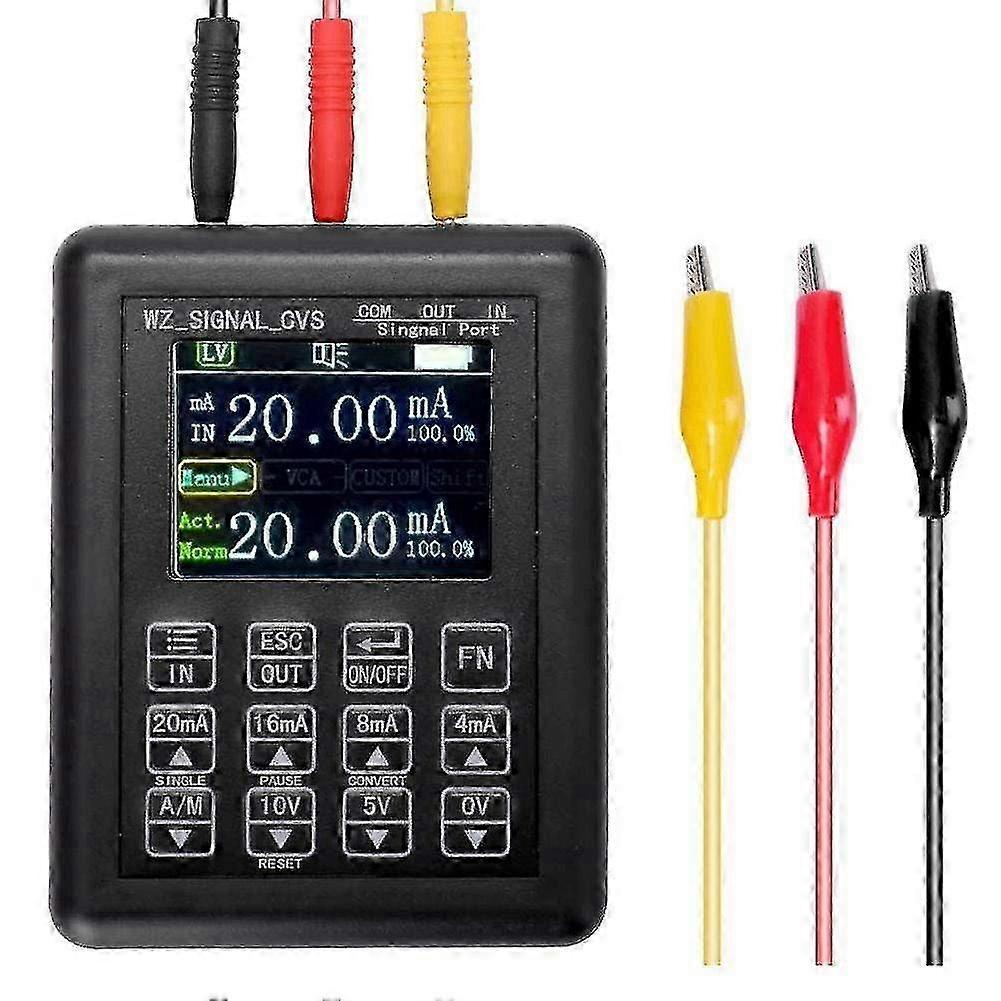 4-20mA 0-10V Adjustable Signal Generator for Process Control, Current Source & Calibrator with 0-20mA Simulator