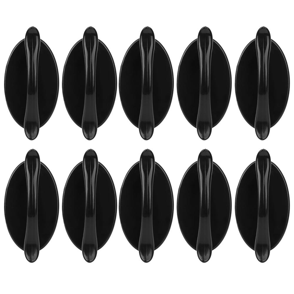 10pcs Black Door Auxiliary Pull Handle Self Stick Cabinet Knobs Sturdy Drawer Knobs Cupboard